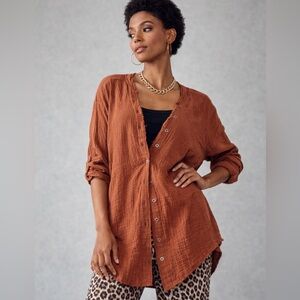 NWOT | Flawless Button-Down Tunic